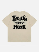 T-Shirt mit Flockbuchstaben